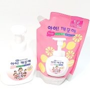 무배)아이!깨끗해 항균 FOAM HAND SOAP 용기490ml+리필 450ml-상큼한레몬향